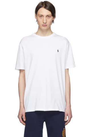 Polo Ralph Lauren: White Logo T-Shirt | SSENSE