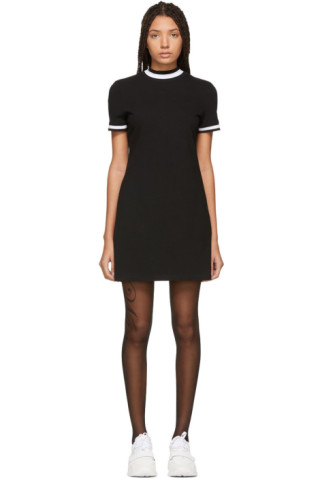 alexanderwang.t: Black High Twist Mini Dress | SSENSE