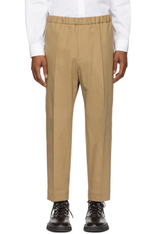 Jil Sander: Beige Classic Trousers | SSENSE