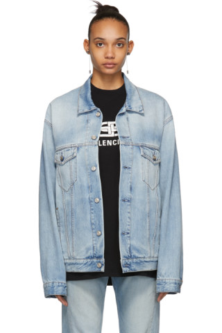 balenciaga rainbow flag denim jacket