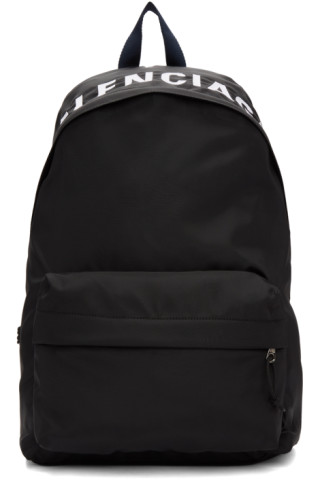 Balenciaga: Black Wheel Backpack | SSENSE