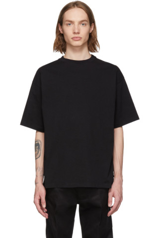 Balenciaga: Black 'I Love Techno' T-Shirt | SSENSE