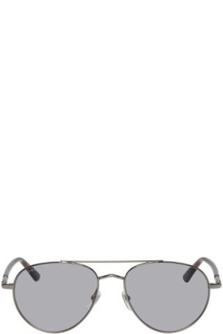 gucci aviator metal glasses with web