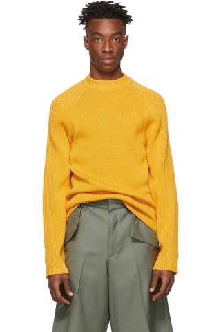 Jacquemus: Orange 'La Maille Vincent' Sweater | SSENSE