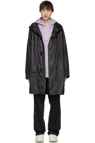 Yves Salomon: Black Army Waterproof Coat | SSENSE