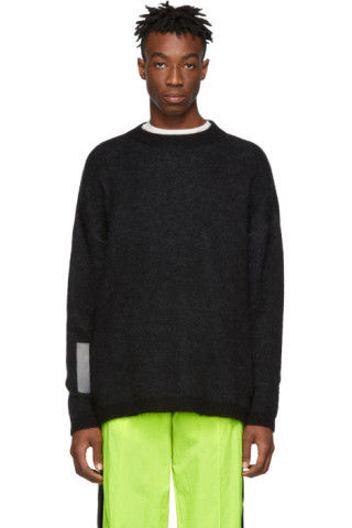 Off-White: Black Colored Arrows Sweater | SSENSE Canada