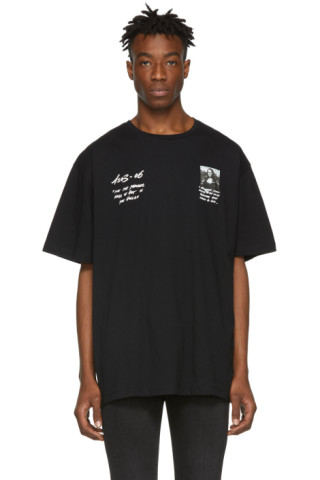 Off-White: Black Monalisa T-Shirt | SSENSE