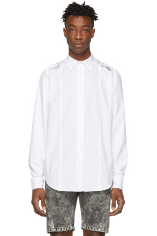 Johnlawrencesullivan: White Attached Sleeve Shirt | SSENSE