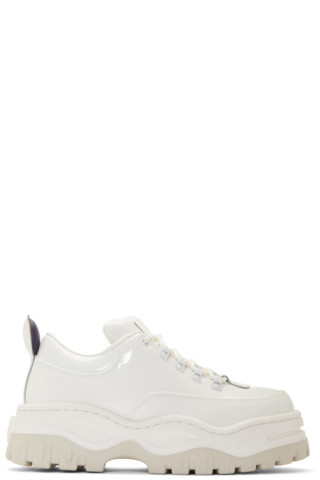 Eytys: White Patent Angel Sneakers | SSENSE