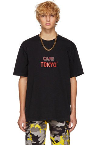 VETEMENTS: Black 'Tokyo/Reykjavíc' T-Shirt | SSENSE