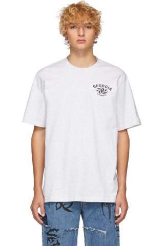 VETEMENTS: Grey 'Georgia' T-Shirt | SSENSE