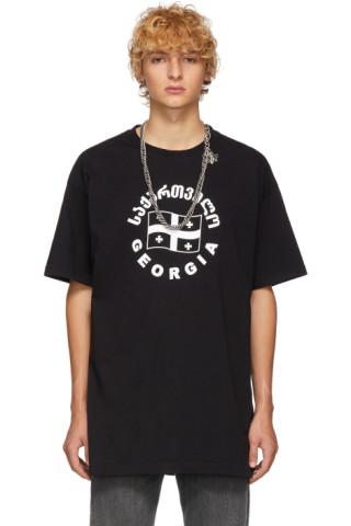 VETEMENTS: Black Flag T-Shirt | SSENSE