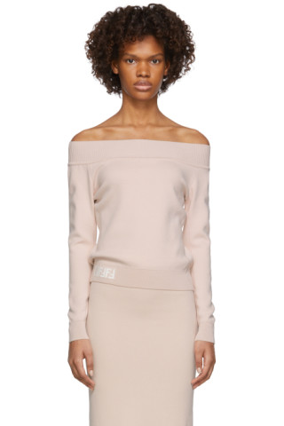 fendi off the shoulder sweater
