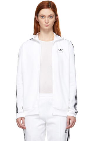 adidas Originals: White Franz Beckenbauer Track Jacket | SSENSE