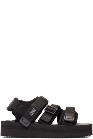 Suicoke: Black KISEE-VPO Sandals | SSENSE