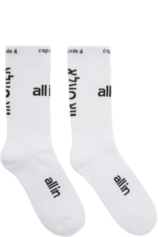 all in: Black & White 'Capsule 4' Socks | SSENSE