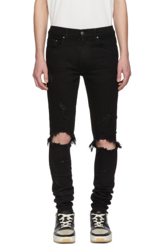 AMIRI: Black Thrasher Jeans | SSENSE