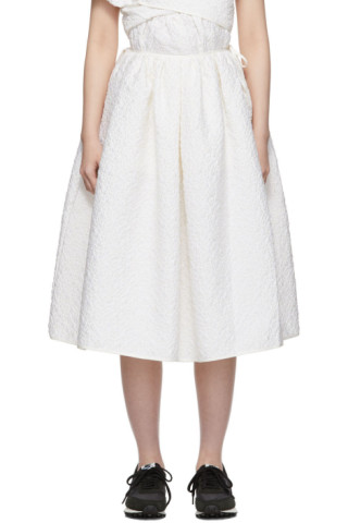 Cecilie Bahnsen: SSENSE Exclusive White Sibyl Skirt | SSENSE