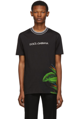 Dolce & Gabbana: Black Bird of Paradise T-Shirt | SSENSE