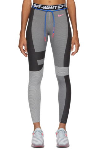 Nike: Grey Off-White Edition Easy Run Leggings | SSENSE