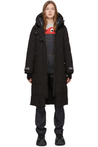 Canada Goose: Black Elmwood Parka | SSENSE Canada