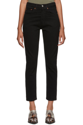 Levi's: Black 501 Skinny Jeans | SSENSE