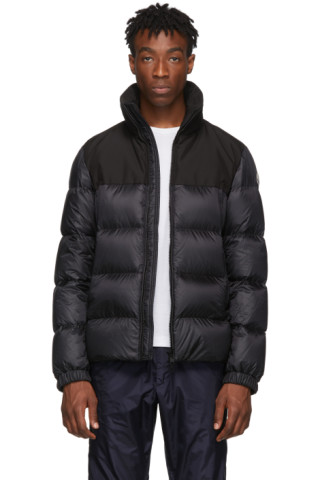 Moncler: Black Down Faiveley Jacket | SSENSE