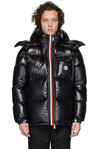 Moncler: Black Down Montbeliard Jacket | SSENSE