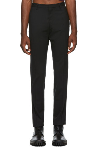 Dsquared2: Black Tidy Fit Trousers | SSENSE