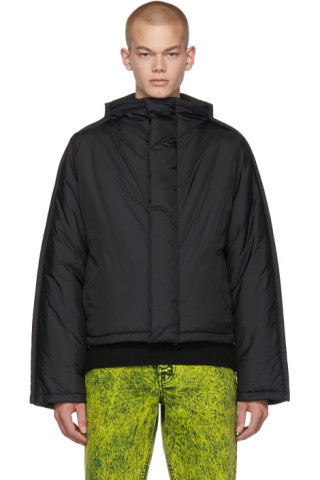 Maison Margiela: Black Water-Repellent Nylon Jacket | SSENSE