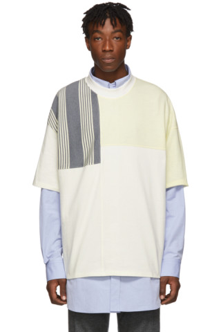 Jil Sander: White Oversized Panels T-Shirt | SSENSE Canada