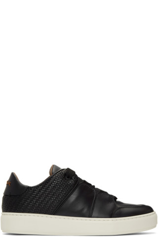 Ermenegildo Zegna: Black Tiziano Sneakers | SSENSE Canada