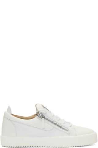 Giuseppe Zanotti: White May London Frankie Sneakers | SSENSE