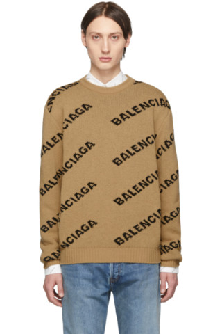 balenciaga sweater beige