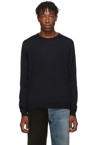 Balenciaga: Black Fine Wool Sweater | SSENSE