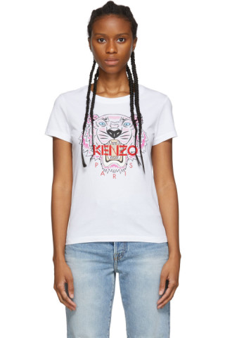 White Tiger T-Shirt by Kenzo on Sale