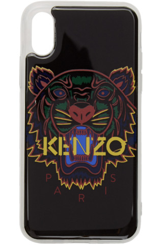 Moskee Blozend Identificeren Black 3D Tiger Logo iPhone X/XS Case by Kenzo | SSENSE