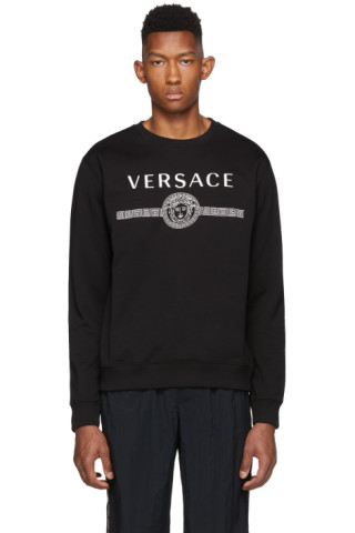 Versace: Black Medusa Sweatshirt | SSENSE