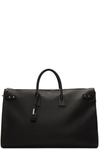 Saint Laurent: Black Sac De Jour 72H Duffle Bag | SSENSE