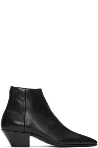 Saint Laurent: Black Jonas Zipped Boots | SSENSE