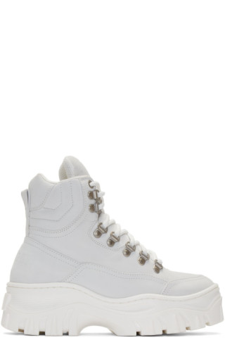 MSGM: White Tractor Sneakers | SSENSE