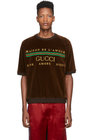 gucci shirt brown