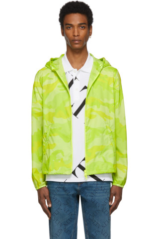 Valentino: Green Camo Anorak Jacket | SSENSE