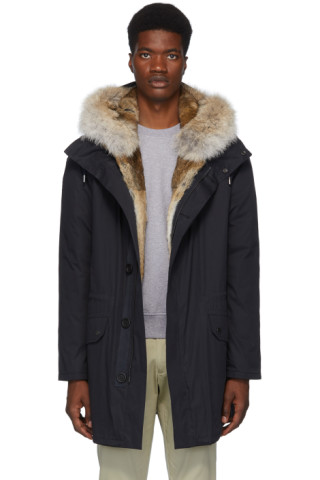 Yves Salomon - Army: Navy Down Fur-Lined Parka | SSENSE