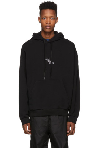 Marcelo Burlon County of Milan: Black Ghost House Hoodie | SSENSE