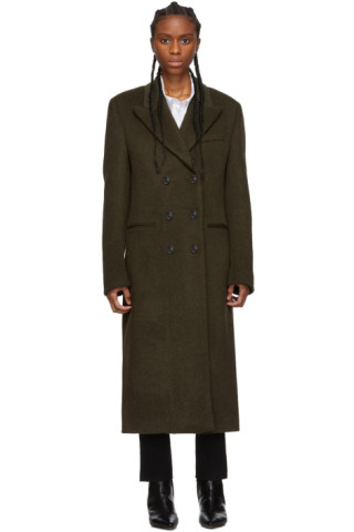 Isabel Marant: Khaki Roleen Coat | SSENSE