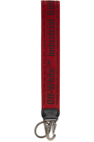 Off-White: Red & Black Industrial 2.0 Keychain | SSENSE UK