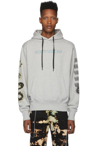 Liam Hodges: Grey 'Do You See' Hoodie | SSENSE