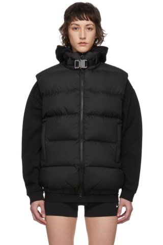 1017 ALYX 9SM: Black Down Buckle Puffer Vest | SSENSE