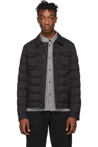 Herno: Black Down 'La Denim Shirt' Jacket | SSENSE